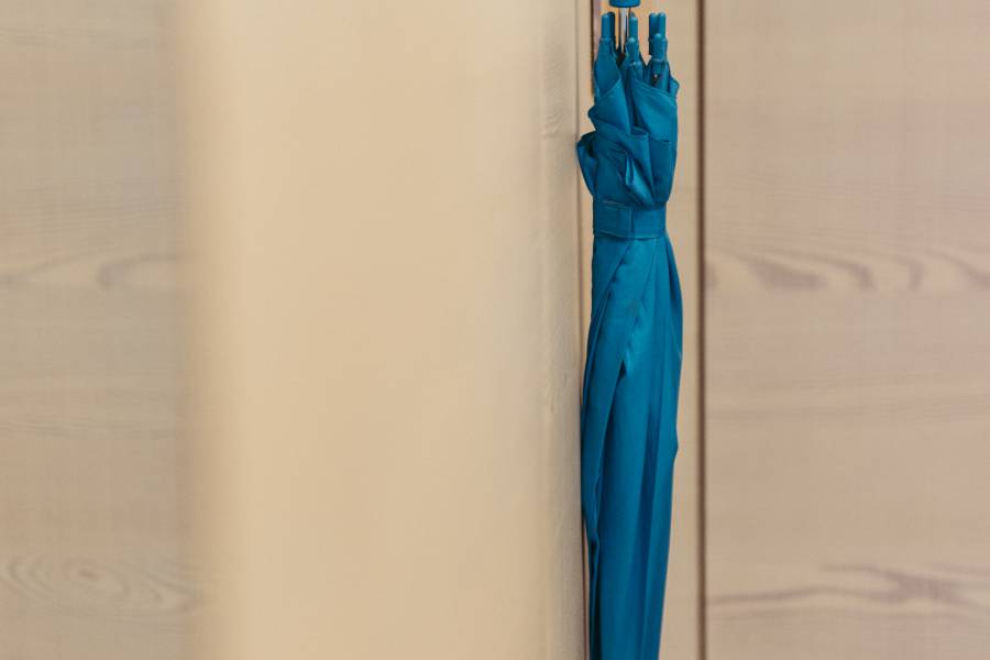 Turquoise umbrella