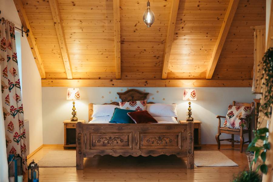 Zimmeransicht Doppelbett im Seehaus