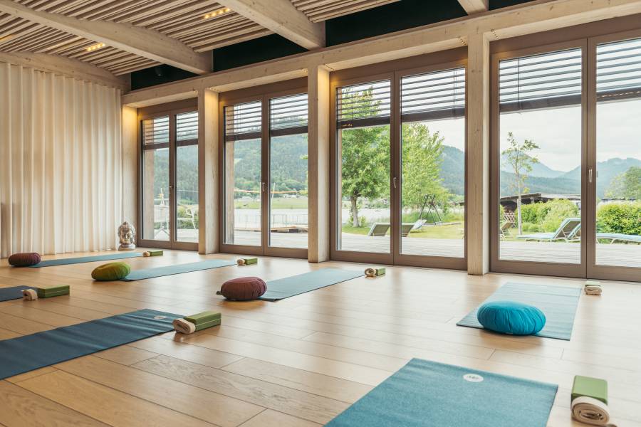 Yogaraum im Standhotel am Weissensee